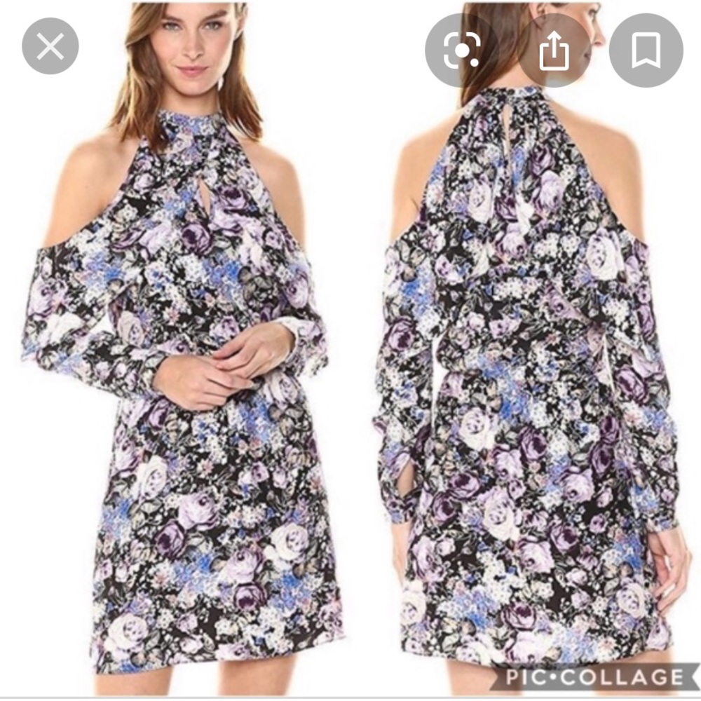 Parker Silk Tahlia Cold Shoulder Dress